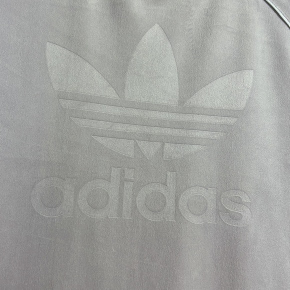 Adidas Light Purple Velour Trefoil Short Sleeve Logo Tee Dress - Picture 10 of 16